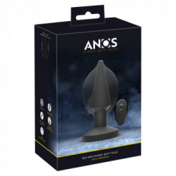 Anos - Plug Anale Gonfiabile, Silicone, Ricaricabile, Nero