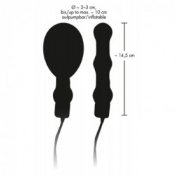 Bad Kitty - Plug Anale Gonfiabile, Unisex, Rosso, Gonfiabile, Lattice