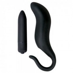 Black Velvets - Plug Anale con Vibrazione, Silicone, Nero