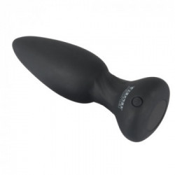 Black Velvets - Plug Anale con Pulsazioni,Telecomando, Silicone, Nero