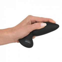 Black Velvets - Plug Anale con Pulsazioni,Telecomando, Silicone, Nero