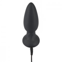 Black Velvets - Plug Anale con Pulsazioni,Telecomando, Silicone, Nero