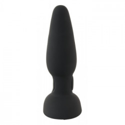 Black Velvets - Plug Anale con Vibrazione, Silicone, Nero, Impermeabile, Ricaricabile