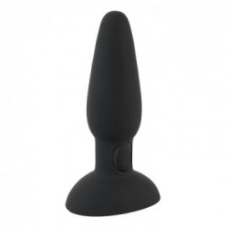 Black Velvets - Plug Anale con Vibrazione, Silicone, Nero, Impermeabile, Ricaricabile