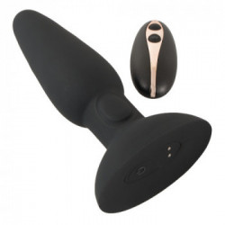 Black Velvets - Plug Anale con Vibrazione, Silicone, Nero, Impermeabile, Ricaricabile