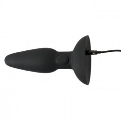 Black Velvets - Plug Anale con Vibrazione, Silicone, Nero, Impermeabile, Ricaricabile