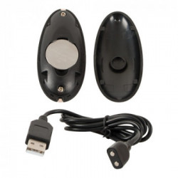 Black Velvets - Plug Anale con Vibrazione, Silicone, Nero, Impermeabile, Ricaricabile