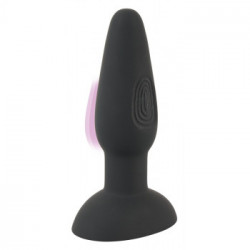Black Velvets - Plug Anale con Vibrazione, Silicone, Telecomando, Nero