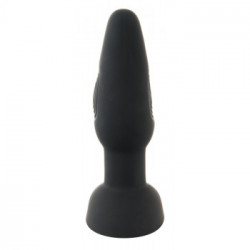 Black Velvets - Plug Anale con Vibrazione, Silicone, Telecomando, Nero