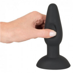 Black Velvets - Plug Anale con Vibrazione, Silicone, Telecomando, Nero