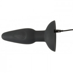 Black Velvets - Plug Anale con Vibrazione, Silicone, Telecomando, Nero