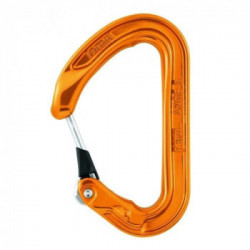 Petzl M57 O Ange S arancione - Moschettone compatto ultraleggero con sistema MonoFil Keylock