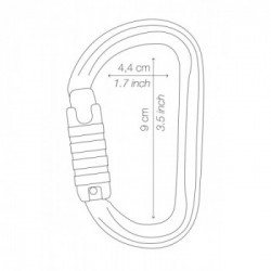 Petzl Am'D Triact-lock Silver - Moschettone