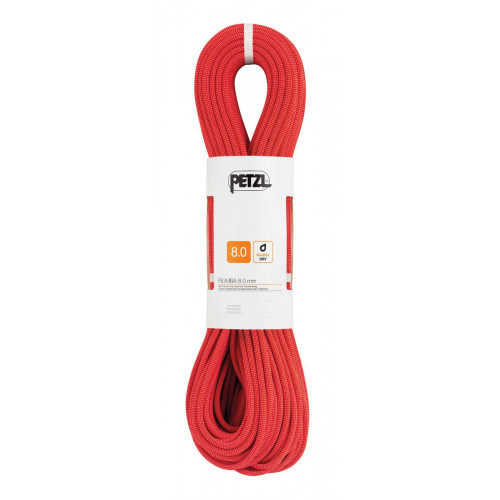 Petzl R21BR 060 Rumba 8mm Rosso 60m - Mezza...