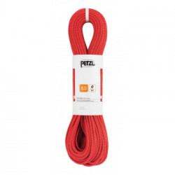 Petzl R21BR 060 Rumba 8mm Rosso 60m - Mezza corda con trattamento Duratec Dry per l’arrampicata su vie lunghe e l’alpinismo