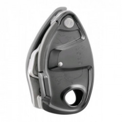 Petzl D13A G Grigri+ Grigio - Assicuratore con bloccaggio assistito mediante camma e maniglia antipanico