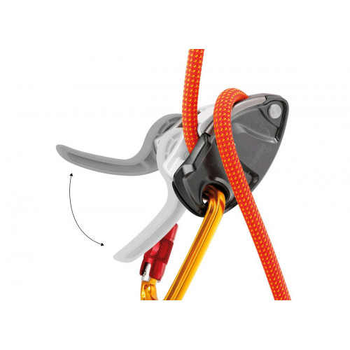 Petzl D13A G Grigri+ Grigio - Assicuratore con...