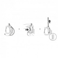 Petzl P043AA00 Caritool EVO - Porta chiodi da ghiaccio universale adattabile su ogni tipo d’imbracatura