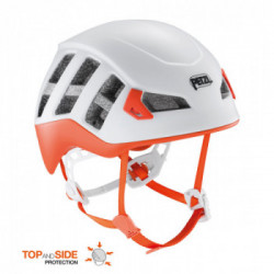 Petzl A071AA03 METEOR Taglia S/M rosso/arancione - Casco leggero per arrampicata, alpinismo e scialpinismo