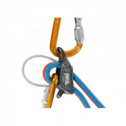 Petzl D017AA00 Reverso Grigio - Assicuratore-discensore polivalente e leggero per un utilizzo con uno o due capi di corda
