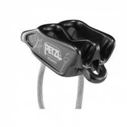 Petzl D017AA00 Reverso Grigio - Assicuratore-discensore polivalente e leggero per un utilizzo con uno o due capi di corda