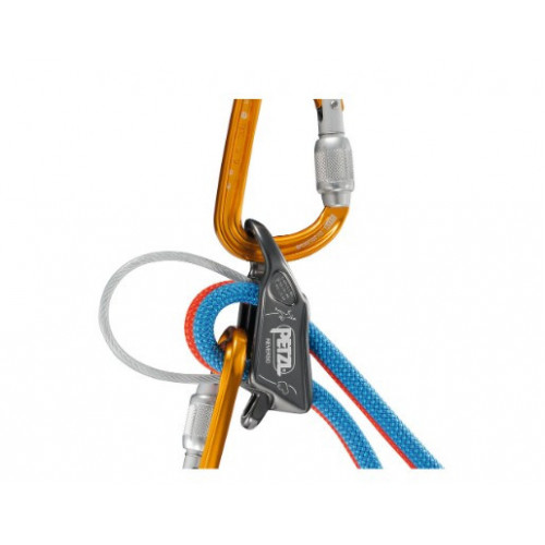 Petzl D017AA02 Reverso Rosso/Arancione-...