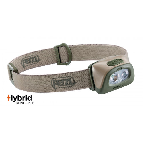 Petzl E089EA02 TACTIKKA + Desert - Lampada...