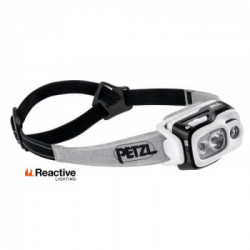 Petzl E095BA00 SWIFT RL Nero - Lampada frontale compatta a 900 Lumen, con tecnologia REACTIVE LIGHTING®