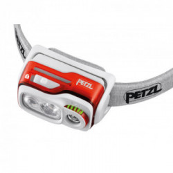 Petzl E095BA01 SWIFT RL Arancione - Lampada frontale compatta a 900 Lumen, con tecnologia REACTIVE LIGHTING®