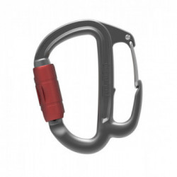 Petzl M042AA00 Freino Z - Moschettone con ghiera di bloccaggio automatico con rimando di frenaggio per discensori STOP e SIMPLE