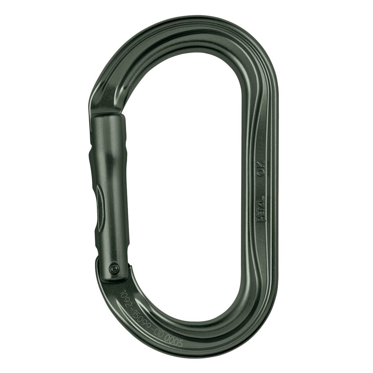 Petzl M33A G OK Without locking system green - Lightweight oval