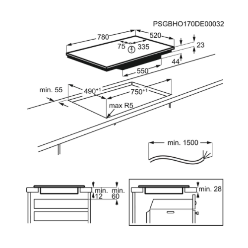 Electrolux EIL83443 - Piano Cottura ad...