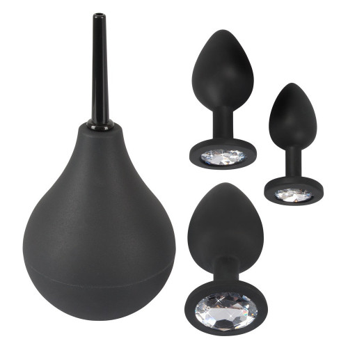 Black Velvets - Set Plug Anale, 4 Pz ,Silicone,...