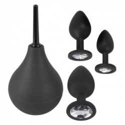 Black Velvets - Set Plug Anale, 4 Pz ,Silicone, Nero