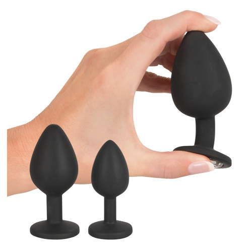 Black Velvets - Set Plug Anale, 4 Pz ,Silicone,...