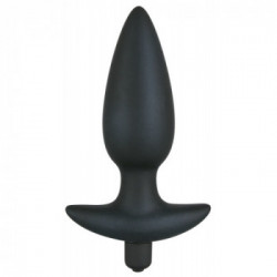 Black Velvets - Plug Anale con Vibrazione, Silicone, Lungo, Nero, 17cm