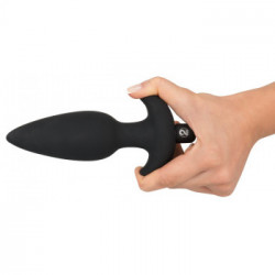 Black Velvets - Plug Anale con Vibrazione, Silicone, Lungo, Nero, 17cm