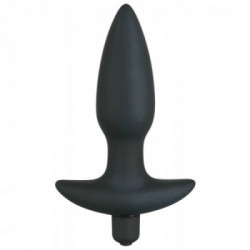 Black Velvets - Plug Anale con Vibrazione, Silicone, Lungo, Nero, 15 cm