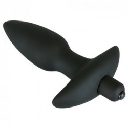 Black Velvets - Plug Anale con Vibrazione, Silicone, Lungo, Nero, 15 cm