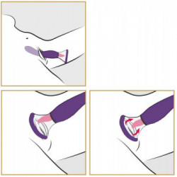 Fantasy For Her - Pompa per Vagina, con Stimolatore, Vasca Aspirazione, Viola, Lungo, 24cm 