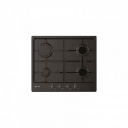 Candy CHW6BRBB - Piano Cottura a Gas, 4 Fuochi, 60 cm, Nero