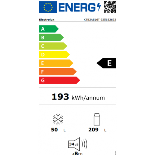 Electrolux KTB2AE16T - Frigorifero Doppia Porta...