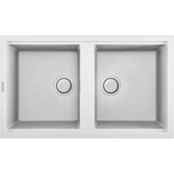 Elleci LGB45068 - Lavello best 450, 86x51, 2V, bianco
