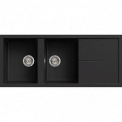 Elleci LGU50040 - Lavello unico 500, 116X50, 2VG, nero