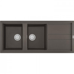 Elleci LKB50093 - Lavello best 500, 116X51, 2VG, dove grey