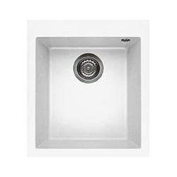 Elleci LKQ10096 - Lavello quadra 100, 41x50, 1V, white