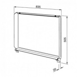 Smeg C90CNE-2 - Coperchio per Piano Cottura, Comandi Frontali, 90 cm, Nero 