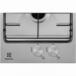 Electrolux EGG3222N - Piano Cottura a Gas, Domino, Acciaio Inox, 2 Fuochi, 30 Cm