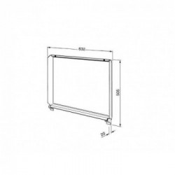 Smeg C70CEB/1- Coperchio per Piano Cottura, Coloniale, Comandi Laterali, 70 cm, Bianco