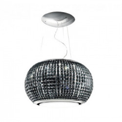 Elica INTERSTELLAR IXBL/F/65 - Cappa Filtrante Sospesa, Vetro Nero, 65 cm, PRF0151809, A